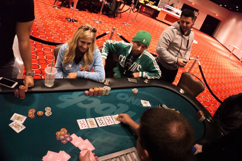 John Depersio (standing, right) sees the river end his Championship run