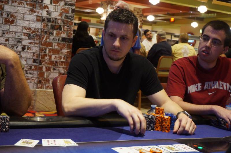 Event 7 final table chip leader, David Prociak (Orlando, Fla.)