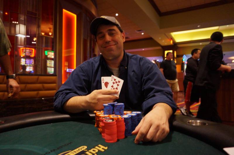 Event 9 winner Michael Goldenberg