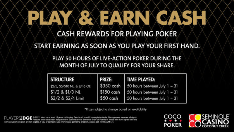 Coco Poker | Seminole Casino Coconut Creek