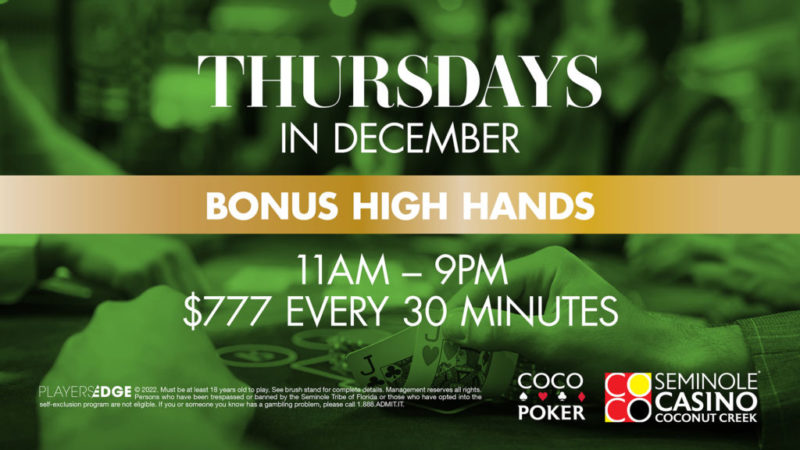 MONTHLY PROMOTIONS | Coco Poker
