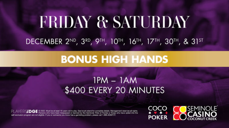 MONTHLY PROMOTIONS | Coco Poker